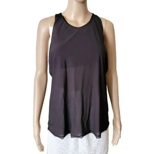 Lululemon Fit Physique Tank black build in padded bra size 8